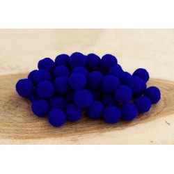 Помпони велюрові 10мм Royal blue (28)