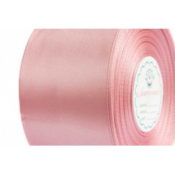 Стрічка атласна 5см рожева пудра (8044)
