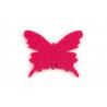 Декоративний елемент з фетру 4,8см метелик рожевий