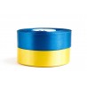 Набір атласних стрічок 25мм жовто-синій (8107/8012)