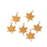 Metal enamel pendant 18x14mm Maple leaf