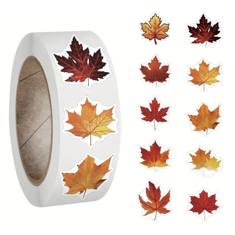 Set of stickers Autumn leaves, 10 pieces