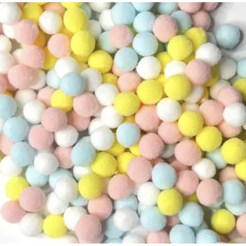 Pom poms 20mm Pastel mix, 20 pcs