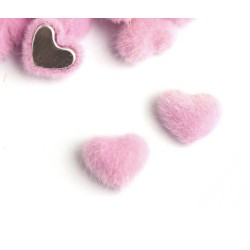 Серце пухнасте 19х17мм