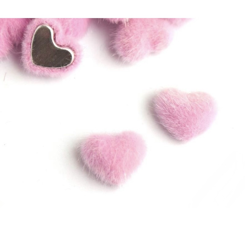 Серце пухнасте 19х17мм