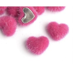 Серце пухнасте 19х17мм