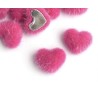 Серце пухнасте 19х17мм