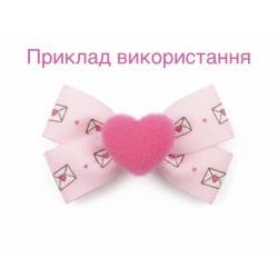 Серце пухнасте 19х17мм