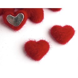 Серце пухнасте 19х17мм