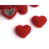 Серце пухнасте 19х17мм