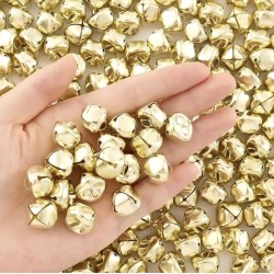 Бубонці 12мм золотисті, 10 штук