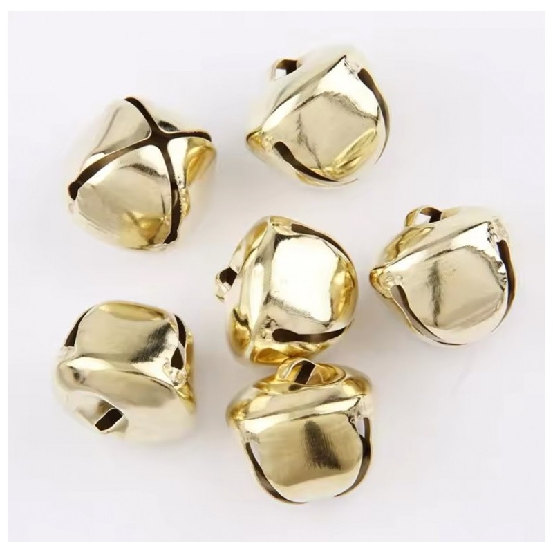 Бубонці 25мм золотисті, 10 штук