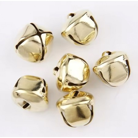 Бубонці 25мм золотисті, 10 штук